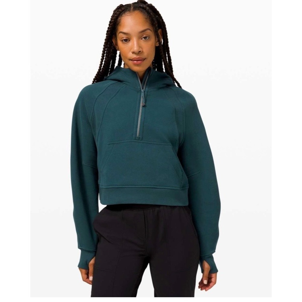 Lululemon Scuba Oversized Half-Zip Hoodie Submarine Green XL/XXL Retired Color